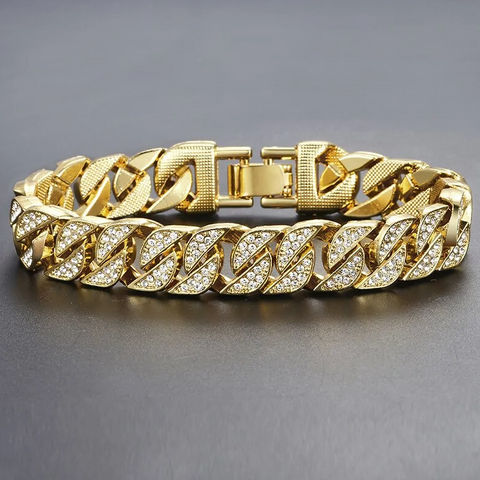 Miami Gold Curb Cuban Bracelet From Shopverse Store