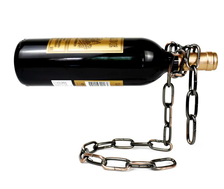 Magic Iron Chain Wine Bottle Holder From Shopverse Store